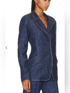 Like New SIMKHAI Jasper Blazer Imperial Denim. Grab this deal while you can.